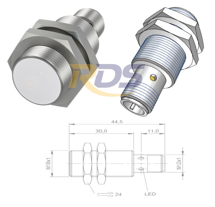 Balluff BAW0025 BAW M18ME-UAC50B-S04G