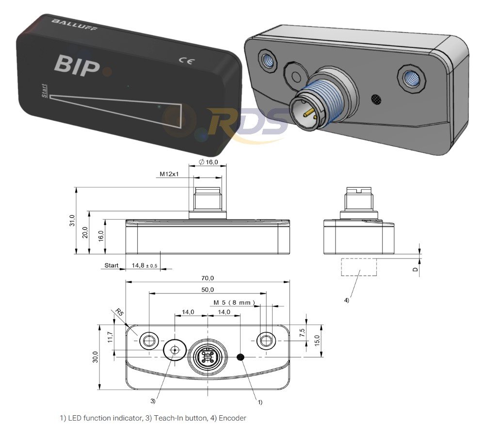 Balluff BIP0002 BIP AD2-B040-02-S4